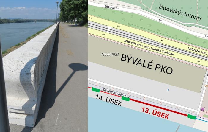 Náhľad pre Kamenné zábradlie pri Dunaji – 13. úsek pri River Parku - Bratislava