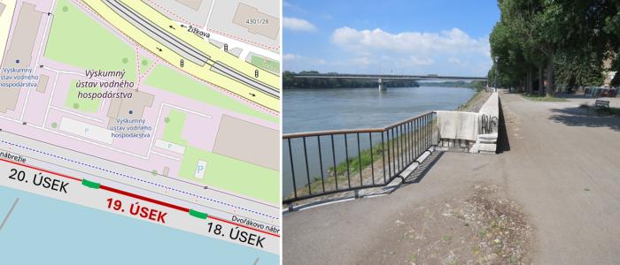 Náhľad pre Kamenné zábradlie pri Dunaji – 19. úsek - Bratislava