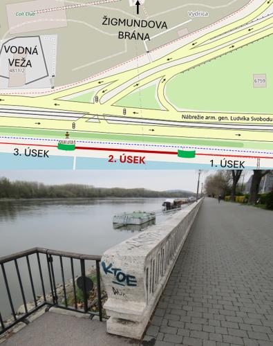 Náhľad pre Kamenné zábradlie pri Dunaji – 2. úsek pod Žigmundovou bránou - Bratislava