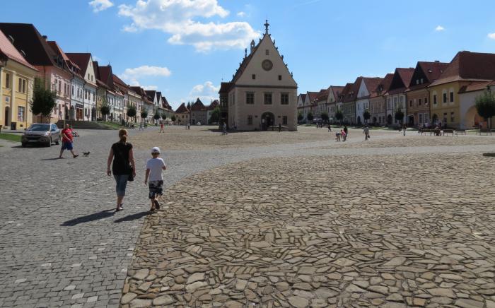 Náhľad pre Kamenná dlažba na Radničnom námestí - Bardejov