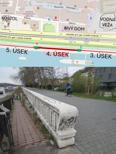 Náhľad pre Kamenné zábradlie pri Dunaji – 4. úsek priamo pod Bratislavským hradom - Bratislava