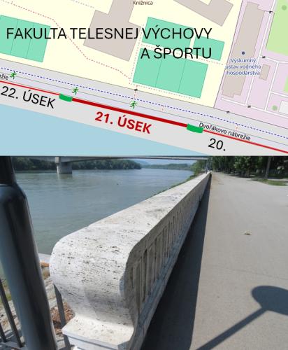 Náhľad pre Kamenné zábradlie pri Dunaji – 21. úsek pri FTVŠ - Bratislava